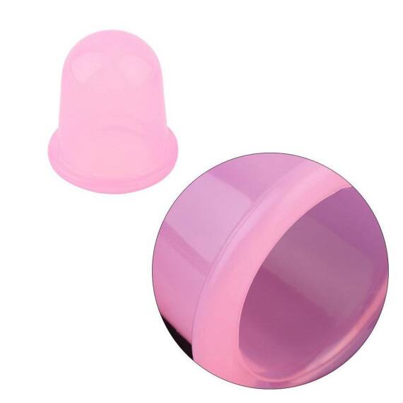 5er Set Silikon-Massagebecher - Rosa - 2