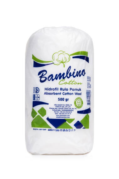  Bambino Hydrophilic Cotton 500 gr - Safe Use in Cupping and Skin Care - 1