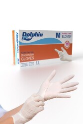 قفازات اللاتكس بدون بودرة Dolphin - 1