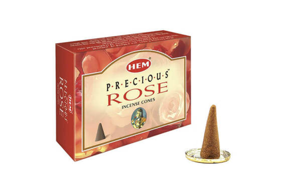 Encens Cone Parfumé à la Rose - 1