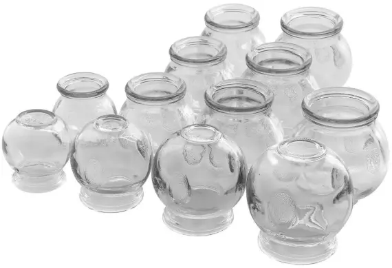 Glass Cupping Cup Set of 12 - 1