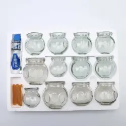 Glass Cupping Cup Set of 12 - 2