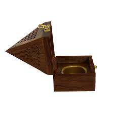 Wooden Cone Incense Burner Box - 3