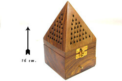 Wooden Cone Incense Burner Box - 4